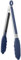 U-Taste 23 cm 315 ℃ Pince de cuisine en silicone résistant à la chaleur avec embouts en caoutchouc antiadhésif hermétiquement scellés et poignée en acier revêtue de silicone pour servir (Bleu Nuit)