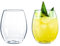 Doimoflair Lot de 2 verres à vin en plastique incassable en plastique transparent 40 cl