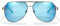 Cyxus Sonnenbrille für Herren, polarisiert, klassisch, UV400, zum Autofahren, Angeln, Reisen, 08-blaue Linse Rahmen Farbe der Pistole, M