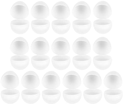 Alipis 16st Pralinenschachtel Ostern Leere Eier Ostern-süßigkeiten-Box Ostereier Spielzeug Geschenkboxen Zu Ostern Befüllbare DIY-Ostereier Weiß Konfetti Eierschale Offenes Ei Kind