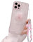 Ownest Compatible with iPhone 14 Pro Max Case, Cute 3D Pink Bowknot Slim Clear Aesthetic Design Women Girls Sparkly Protective Phone Cases for iPhone 14 Pro Max + Glitter Crystal Chain