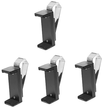 OSALADI 4pcs Garage Door Remote Adjustable Gate Remote Control Holder for Garage Door Garage Remote Visor Clip Visor Clip for Adjustable Stand Remote Control Holders Abs Car Key Chain