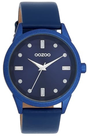 Oozoo Timepieces Damen Uhr | Armbanduhr Damen mit Lederarmband | Hochwertige Uhr für Frauen | Edle Analog Damenuhr in rund C11288
