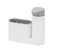 DAMDAM GO - Dispensador Jabon Cocina Plastico con Estropajero y Portacepillo - Organizador Limpieza Cocina