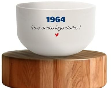CADEAUX.COM - Bol Super Année 1964 Personnalisé - Cadeau Personnalisable - Cadeau Anniversaire - Cadeau Homme et Femme - Cadeau Année