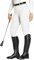 FitsT4 Sports Reitleggings Damen Reithose Mädchen Silikon vollbesatz mit Handytasche und Gürtelschlaufen für Reitsport Pferdetraining,Weiß,XS