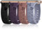 Paquete de 4 correas grabadas de dibujos animados compatibles con Apple Watch Band de 40 mm, 41 mm, 38 mm, 42 mm, 44 mm, 45 mm, 49 mm, correa de silicona suave para iWatch Series SE 9, 8, 7, 6, 5, 4,