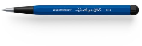 LEUCHTTURM1917 Drehgriffel Nr. 2 Druckbleistift, 0,7 mm HB, Königsblau | Bauhaus Edition, Aluminium lackiert und versiegelt, Drehmechanik für präzisen Minenvorschub