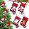 SilverChry Weihnachtsstrumpfe 4Pcs, Mini Christmas Stocking, Weihnachtsstrumpf, Geschenktüte Weihnachtsstrümpfe Kamin, Weihnachtliche Süßigkeitentüte, für Alter Mann, Schneemann, Rentier, Bär