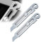 Cutter professionnel, Couteau utilitaire lourd multi-usage, Couteau universel en acier inoxydable, Cutter à tapis multi-usage multifonctionnel Box Cutter pour le bricolage, intérieur (2pcs)