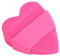 BBTISG Door Stopper Wedge, Heart-Shaped Non-Slip Doorstop Reusable Wall Protector PVC Door Wedge Stopper (Pink)