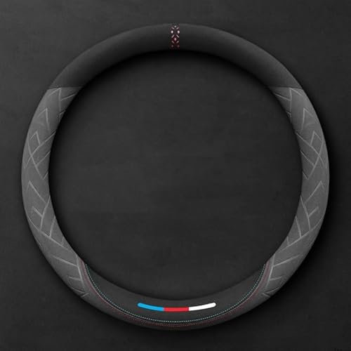 Lenkradabdeckung für Mercedes-Benz Sprinter 2006-2017 2018 W906, Anti Rutsch Lenkradhüllen 37-38cm/15'' Spleißen Lenkradschutz Teleskop Lenkrad Abdeckung(Gray,Roundtype)