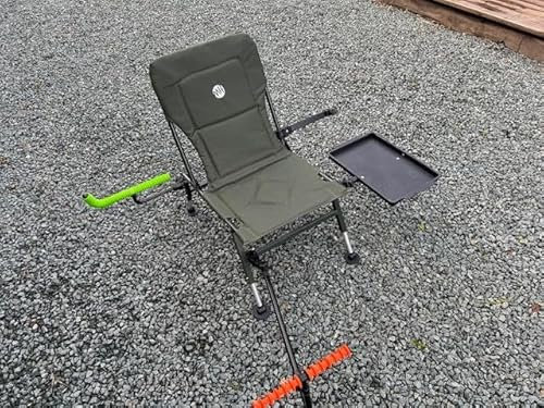 Fishing Chair with Table Adjustable Legs,Umbrella arm,Feeder arm, Rests