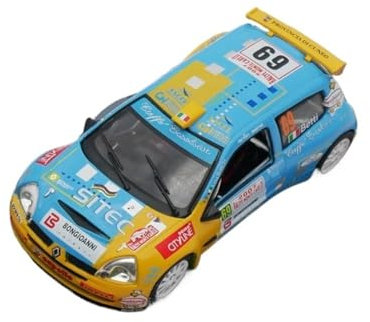 XIYUEYING Maßstabsgetreues Modell Maßstab 1:43 Renault Clio S1600 WRC Rallyeauto Legierung Spielzeugmodell Statische Sammlung Miniaturmodelle