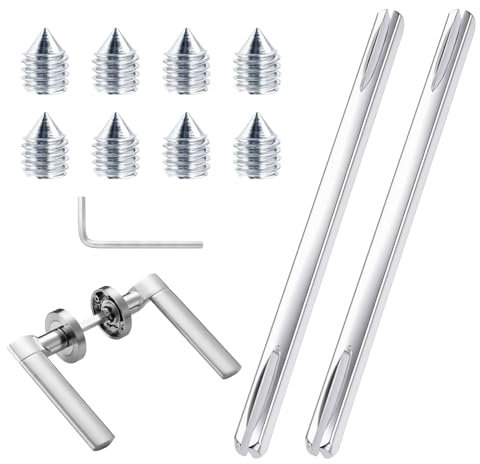 Mandrino Ricambio per Maniglie Porte,Perni Quadrati per Maniglia Porta Interna,2 Pezzi Perni Quadrati in Ferro per Maniglie,Compatibile con Maniglie Porte Interne per Casa e Ufficio