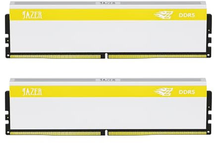 JAZER RAM DDR5 32GB (2x16GB) 6000MHz CL38, Overclocking Gaming Memory XMP 3.0, Memoria RAM DDR5