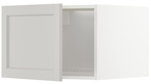 ProTuning METOD Top cabinet for fridge/freezer, white/Lerhyttan light grey, 60x40 cm