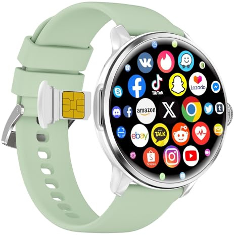 Reloj Inteligente 5G con Tarjeta SIM, Pantalla Táctil HD 1,96
