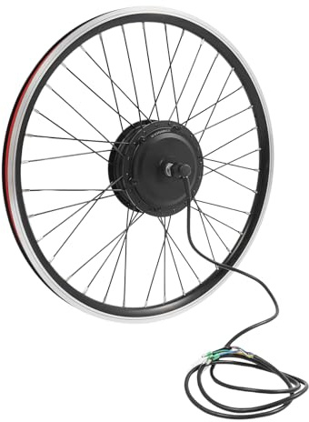 Kit de conversion de vélo électrique 500 W 36 V pour roue avant de vélo de 24 | 5 vitesses, 30-35 km/h, écran LCD, sac étanche, kit de conversion pour vélo électrique