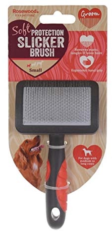 Rosewood Soft Protection Slicker Brush for Dogs, Small