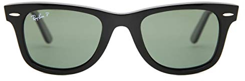 Ray-Ban 2140 Wayfarer Polarized Sunglasses - Glossy Black - size One Size