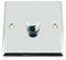 A5 Products Mains LED Light Dimmer Switch 250W 1 Gang 2 Way - Polished Chrome - Classic