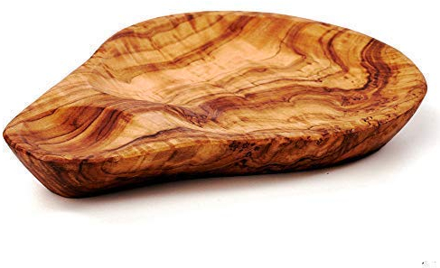 das Olivenholzbrett Olive Wood Bowl for Olives Small Oval Shape - 14cm