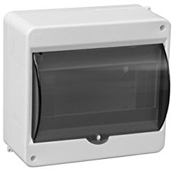 Aufputz Verteilerkasten Kleinverteiler IP30 1 reihig für max. 8 Automaten
