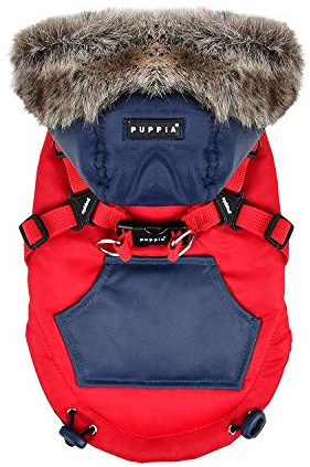 Puppia Orson Dog Coat - Red - M