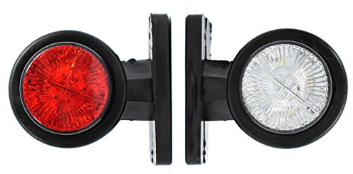 Begrenzungsleuchten Anhänger LED 24v 12V -für Anhänger Positionsleuchte LKW - Außenbeleuchtung Umrissleuchten PKW - Seitenmarkierungsleuchten Begrenzungslicht Wohnwagen seitenleuchten wohnmobil