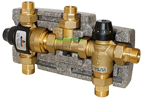 Kit termostatico di collegamento solare-caldaia con temperatura di deviazione regolabile 3/4M
