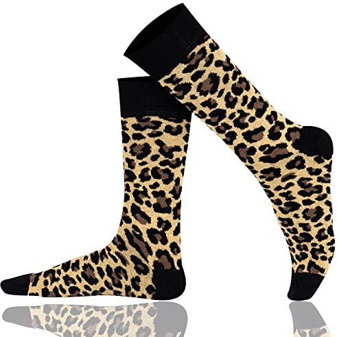 Mysocks Multi Design Knöchelsocken Brauner Leopard-Druck