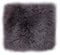-LUXOR- living Sitzkissen Stuhl Echtfell, Flauschige Sitzauflage, Stuhlkissen, Lammfell Sitzkissen, Fell für Stühle, 34 x 34 cm Taupe, 4 Kissen