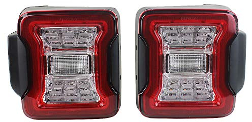 SXMA Feux arrière à LED Les Plus récents pour Feux de recul pour Feux de Position arrière Wrangler JK 07-17 (Euro Version)