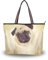 MyDaily Damen-Handtasche mit Mops-Motiv, Mehrfarbig - mehrfarbig - Größe: Medium