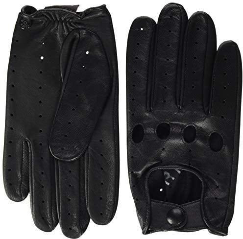 Roeckl Herren Modena Autofahrer Touch Handschuhe, Schwarz, 10