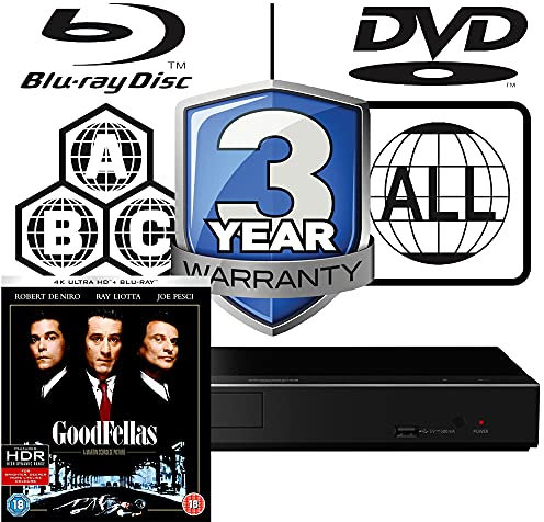 Panasonic DP-UB450 MULTIREGION Bundle including Goodfellas 4K UHD Disc