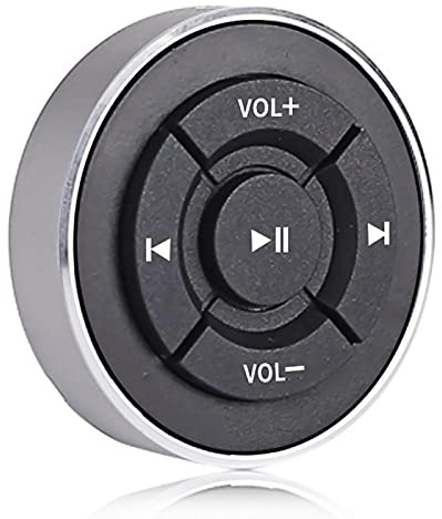 Mxzzand Bluetooth4 0 Car Bluetooth Controller Steering Wheel Phone Remote Control Universal bluetooth Mobile Phone Controller for carAudio and video and peripherals