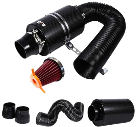 SIMONI RACING AB1 Airbox in Carbonio con Filtro a cono diametro tubo snodato da 76mm regolabile da 21cm a 82cm