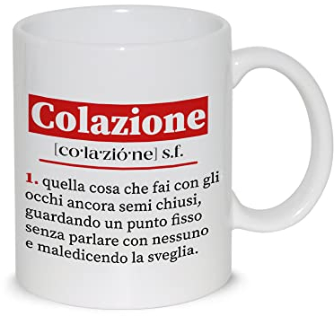 Tazza Colazione Mug Relax Definizione Vocabolario Simpatica divertente Colazione irriverente - idea regalo festa compleanno natale