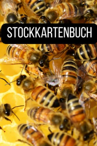 Stockkartenbuch: Imker Notizbuch mit vorgedruckten Stockkarten zum ausfüllen. Dieses Bienen Bestandsbuch eignet sich, um wichtige Beobachtungen und Infos zu deinen Honigbienen zu notieren