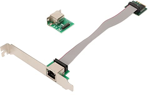 Annadue Gigabit Ethernet Server Adapter, M.2 A E I210AT Single Port Gigabit Server NIC Adapter 1000M RJ45 Ethernet NIC.