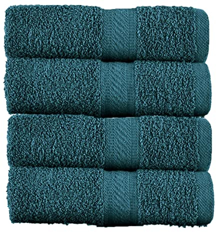Sweet Needle 4er-Pack Badetücher (70 cm x 140 cm) – 100% Luxus-Baumwolle, Hotelqualität, sehr saugfähig für Badezimmer, Dusche, Strand und den täglichen Gebrauch