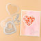 11Stück/Set, 10 Stück, herzförmige dimensionale Shaker-Kuppeln transparenter Kunststoff, 1 Stück/Set chablonen für Liebe, dimensionale Kuppeln für Shaker, Kartenherstellung, handgefertigtes Basteln
