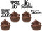 24 Stück 16th Geburtstag Tortendeko Straight Outta 2009 Cupcake Toppers Sixteen Awesome Since 2009 Cupcake Picks 16 fabelhafte Tortendekorationen für 16. Geburtstag Schwarz