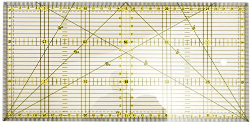 Schneide Lineal Mehr Zweck Patchwork Tuch Decke Lineal DIY Kleidungsstück Design Zeichnung Schneiden Lineal Näh Kits 30x15 cm