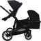 Deryan EVY V2 Kinderwagen für 2 Kinder - für Neugeborene, Kleinkinder & Kinder im Vorschulalter - Baby Kinderwagen Buggy bis 50kg - Baby Wagen - Reise Kinderwagen 2 in 1 Komplettset - Schwarz