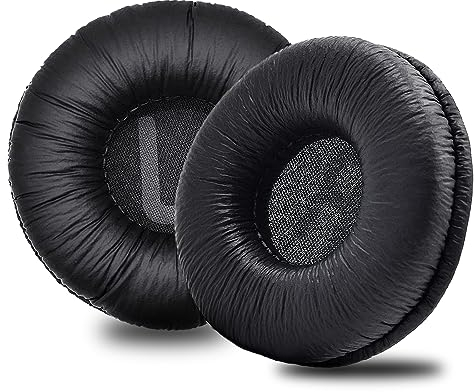 QeeFop Ersatz Ohrpolster Kompatibel mit JBL T450BT/T500BT/T510BT/TUNE600BTNC/JR300/JR300BT Kopfhörer Headset Ohrpolster (Schwarz)