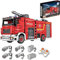 Technic RC Fire Engine Building Blocks Kit, 2888 Pieces Large Fire Engine With motor and remote control, Technic Water Jet Fire Engine Model Building Kit, Compatible with LEGO