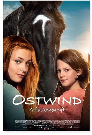 Spreadshirt Ostwind Aris Ankunft Filmplakat Poster 40x60 cm, One size, Weiß